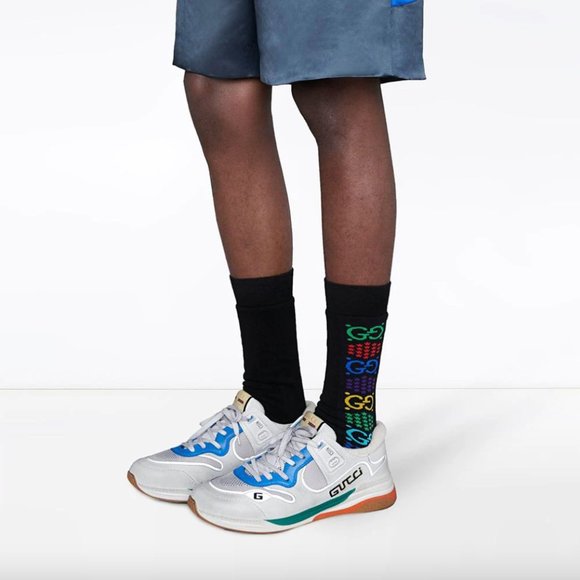 Gucci GG Psychedelic Socks in Black - Picture 3 of 3